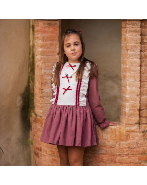 Vestido Talle Bajo Burdeos